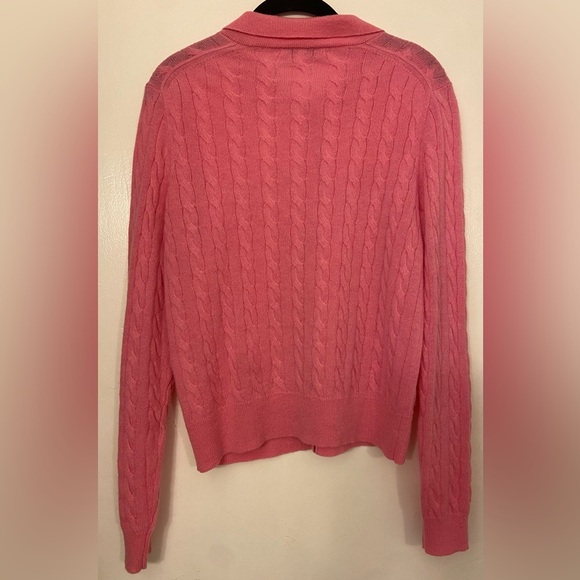 Alex Mill Mini Pink Knit Cardigan Sweater Alpaca Blend Pink Size Small - Picture 5 of 10